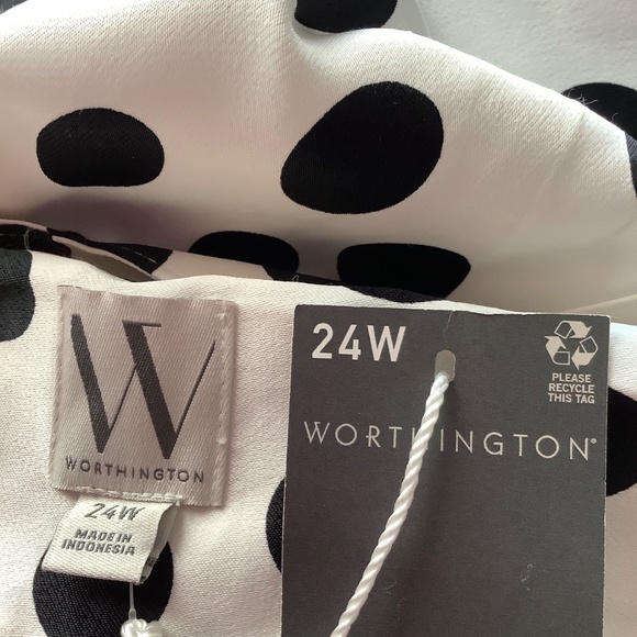 Woman’s plus size Worthington skirt polka dot size 24 W nwt - Picture 3 of 3